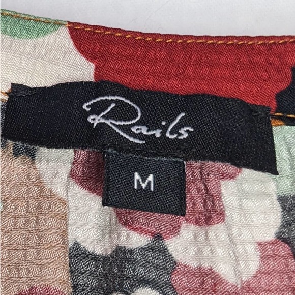 Rails Floral Midi Dress - Red, Black, White - Picture 10 of 11